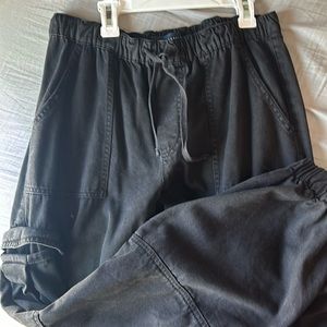 Aero black baggy cargo pants